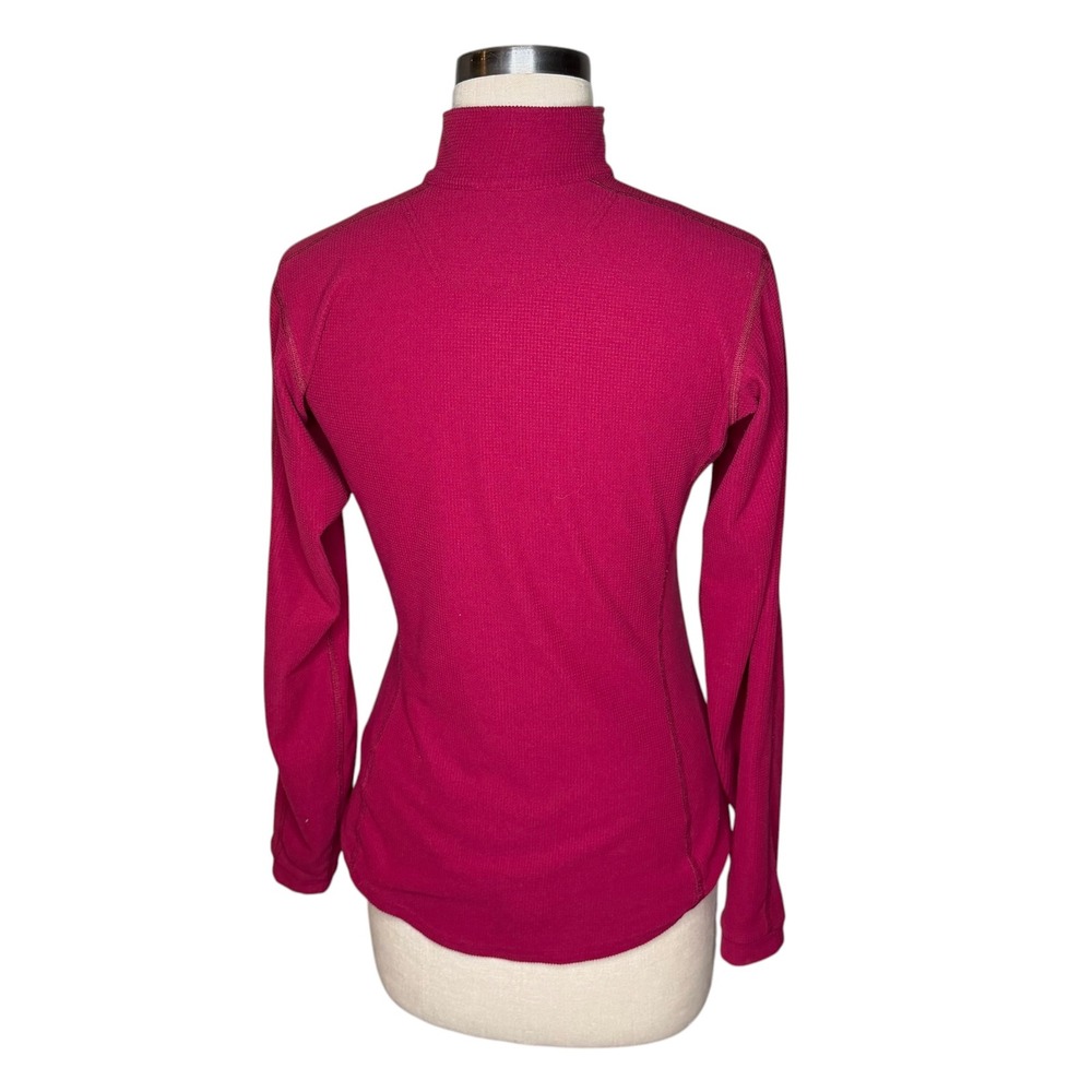 ARCTERYX Rho AR Zip Neck Pink Waffle Knit Pullover Women's Small FLAWED - Picture 3 of 10